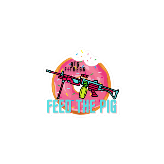 Feed The Pig Sticker
