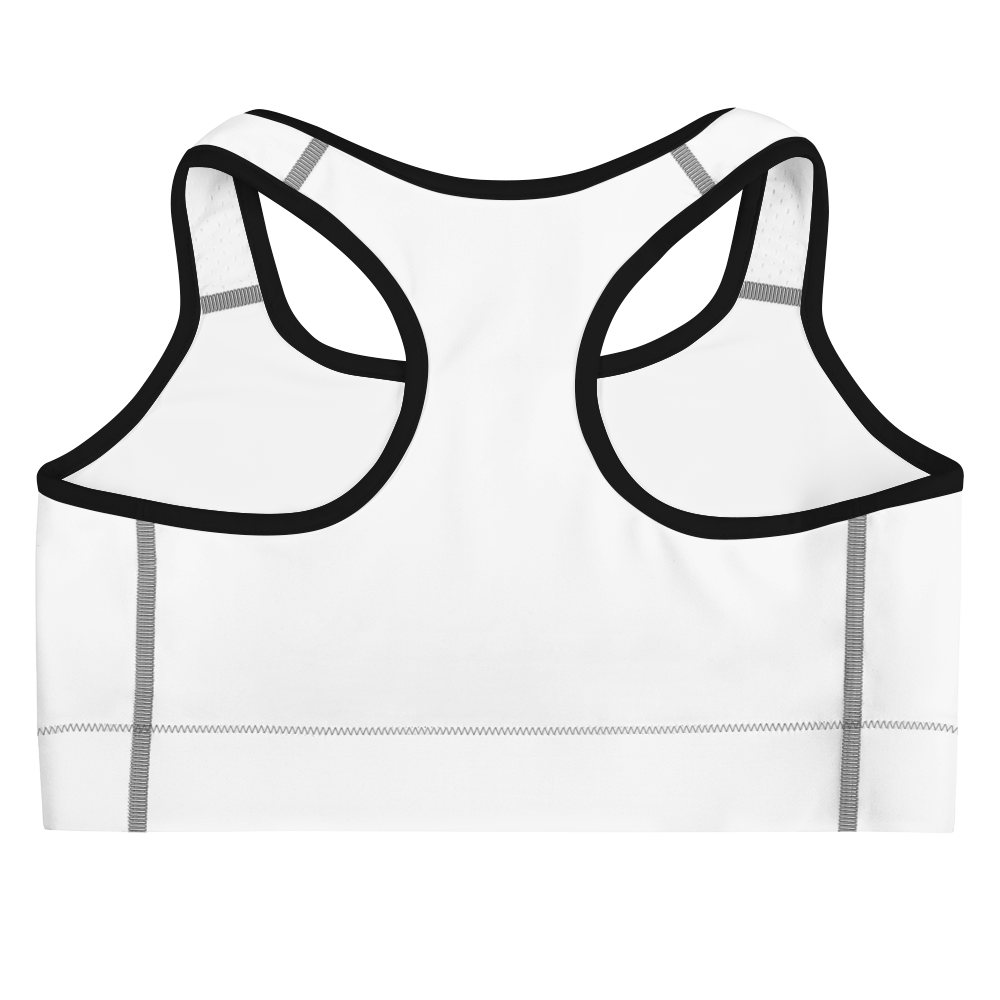 White Sports bra